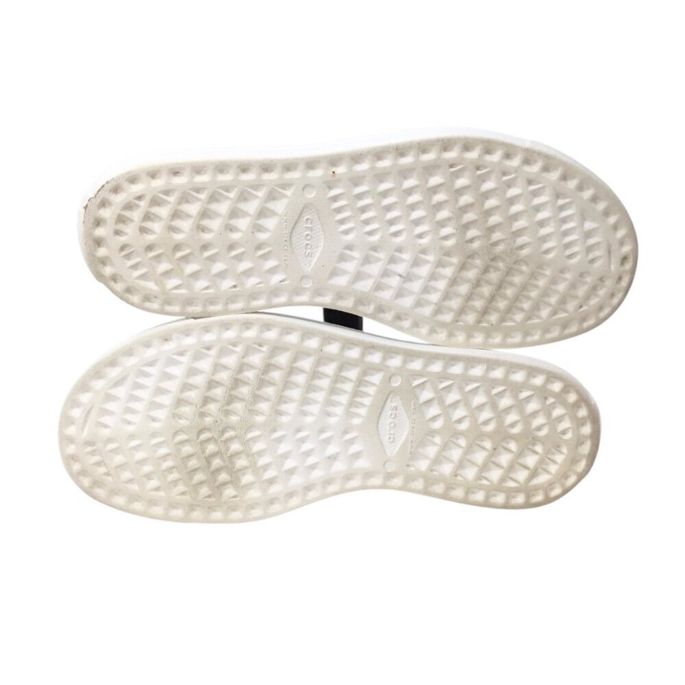 Crocs Citilane Roka Court Shoes Sneaker 2044884 Size 8 Beige Perforated Lace Up - Picture 9 of 12